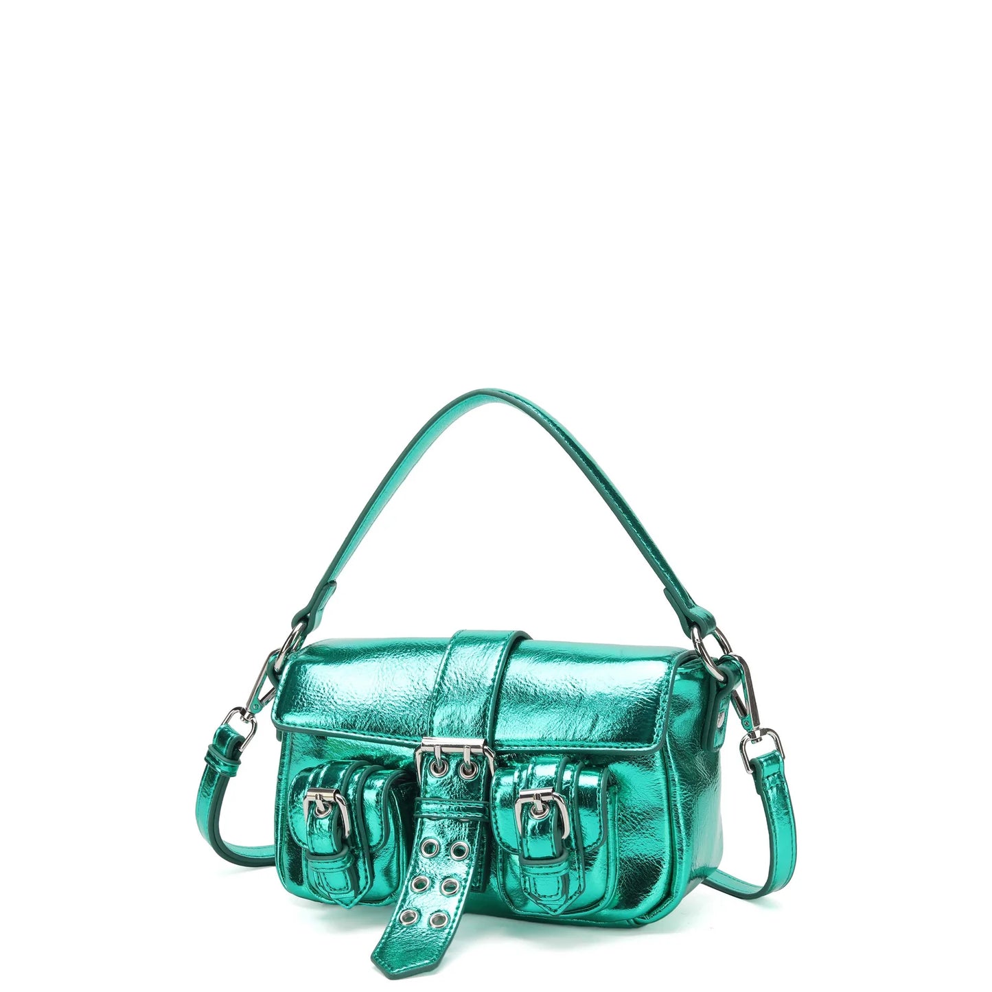 NUNOO | WOMEN'S BAG | SMALL HONEY BUCKLE RECYCLED COOL GREEN | GREEN