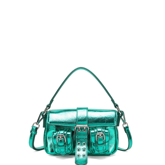 NUNOO | BOSSA DONA | SMALL HONEY BUCKLE RECYCLED COOL GREEN | VERD