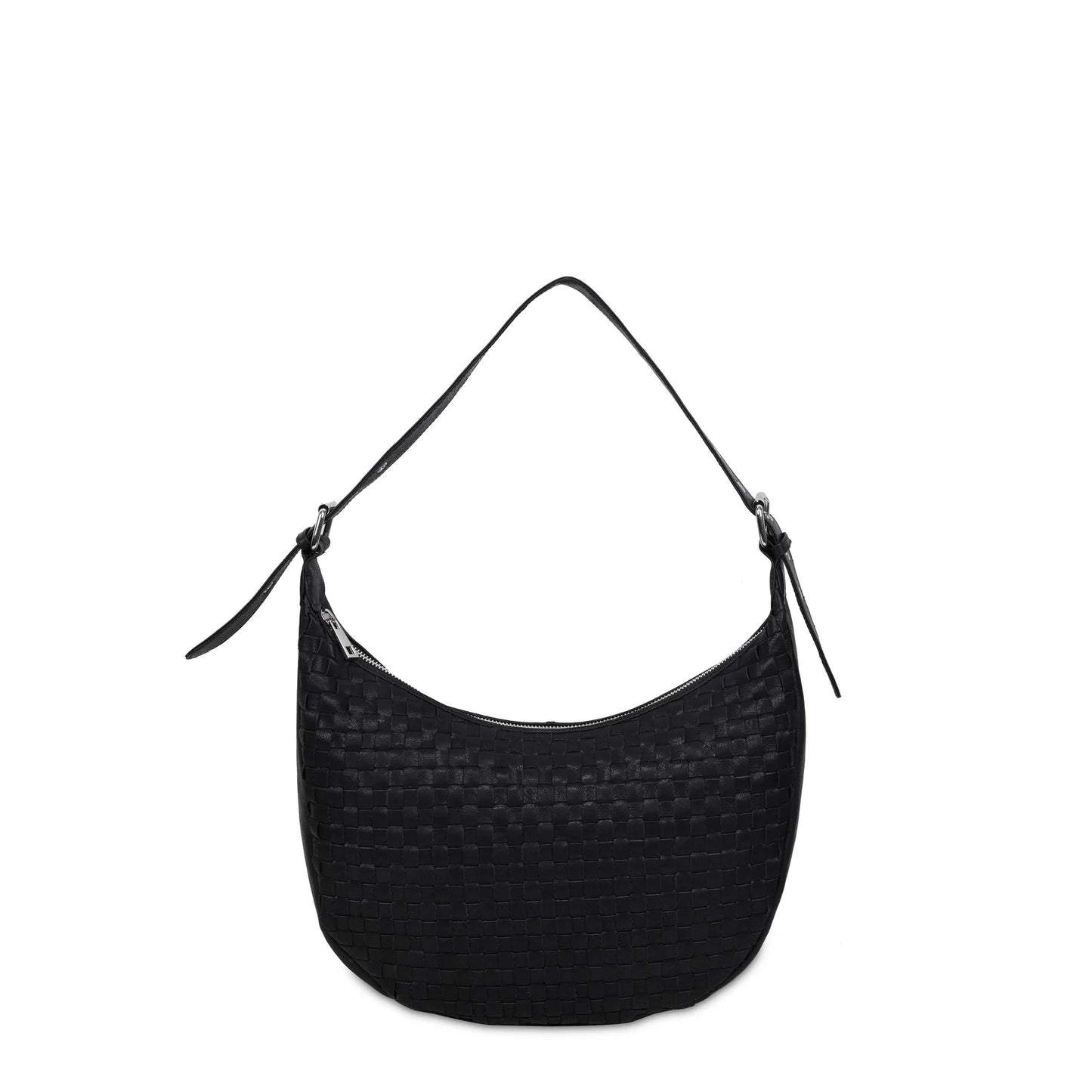 NUNOO | WOMEN'S BAG | SMALL STELLA TEXAS BRAIDED BLACK | BLACK