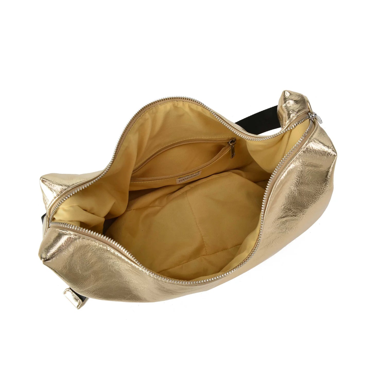 NUNOO | महिलाओं के लिए कंधे का बैग | STELLA RECYCLED COOL LIGHT GOLD | स्वर्ण