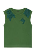 LEON & HARPER | CAMISETAS | MUJER | DADDY JC05 BIRD GREEN | VERDE