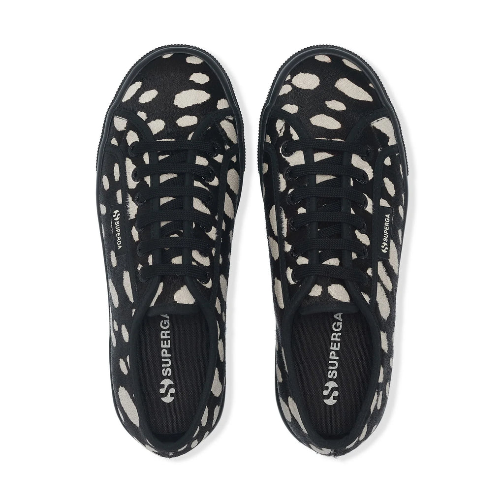 SUPERGA | SNEAKERS | MUJER | 2790 DK DALMATIAN CALF HAIR BLACK-BEIGE | BEIGE