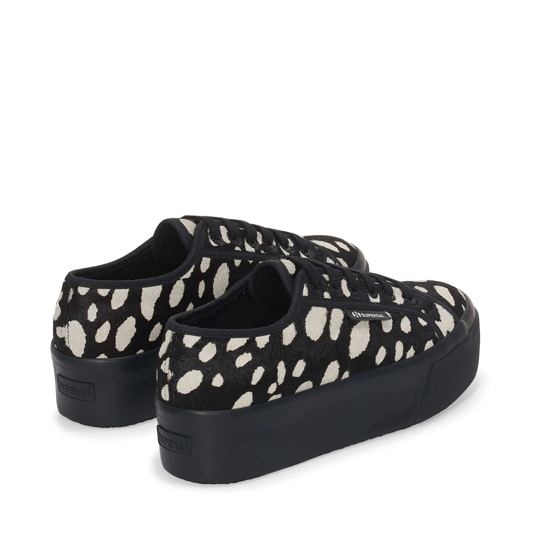 SUPERGA | SNEAKERS | MUJER | 2790 DK DALMATIAN CALF HAIR BLACK-BEIGE | BEIGE