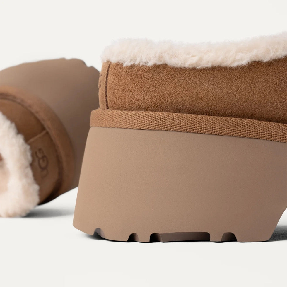 UGG | WOMEN'S CLOGS | NEW HEIGHTS COZY CLOG CHESTNUT | BROWN