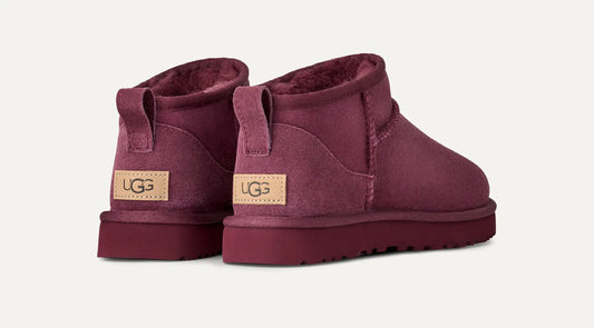 UGG | Stivaletti da donna | Classic Ultra Mini Burnt Magenta | Rosso | BNTM