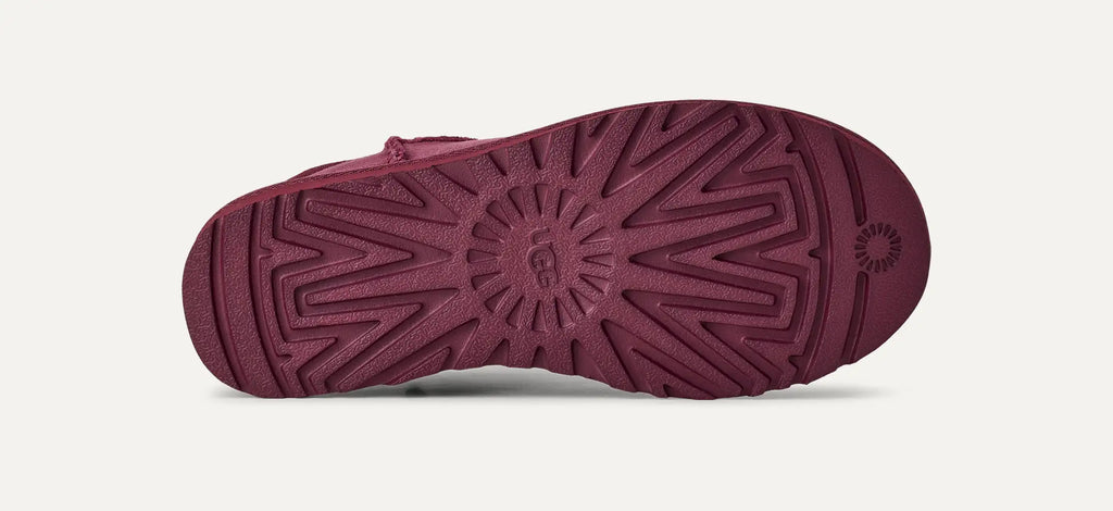 UGG Classic Ultra MINI Burnt Magenta: أحمر بوت قصير للنساء