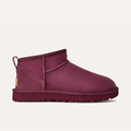 UGG Classic Ultra MINI Burnt Magenta: أحمر بوت قصير للنساء