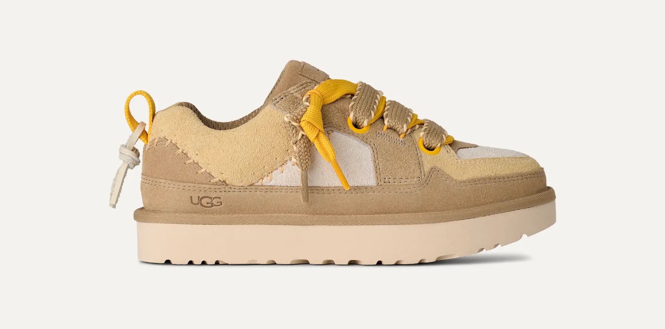 UGG W LOW Lowmel Biarritz Mustard SEED: beige sneakers til kvinder