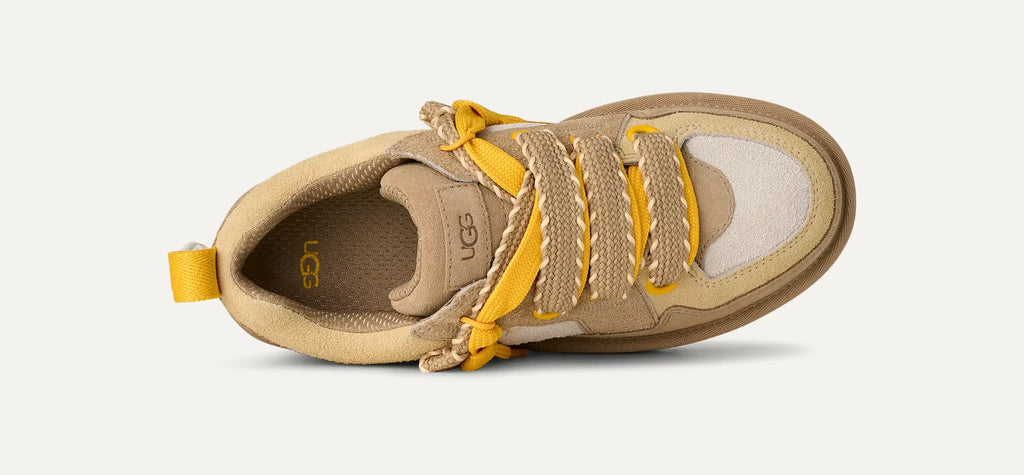 UGG W LOW Lowmel Biarritz Mustard SEED: beige sneakers til kvinder