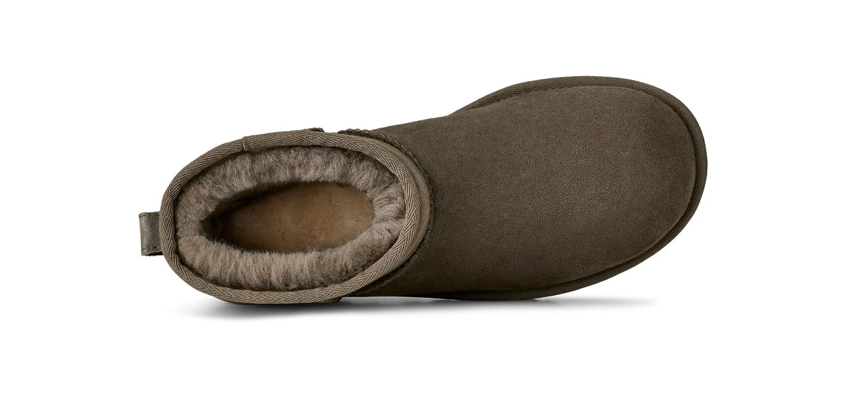 UGG W Classic MINI II Dried Oregano: vert bottes pour femme