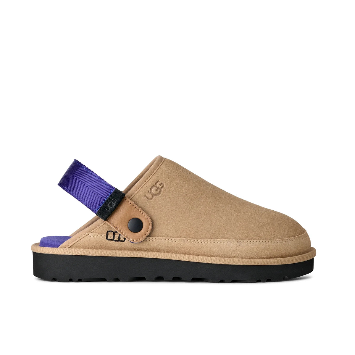 UGG M Goldencoast CLOG II SAND / Regal BLUE: brun sko til mænd