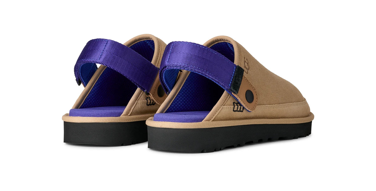 UGG M Goldencoast CLOG II SAND / Regal BLUE: brun sko til mænd