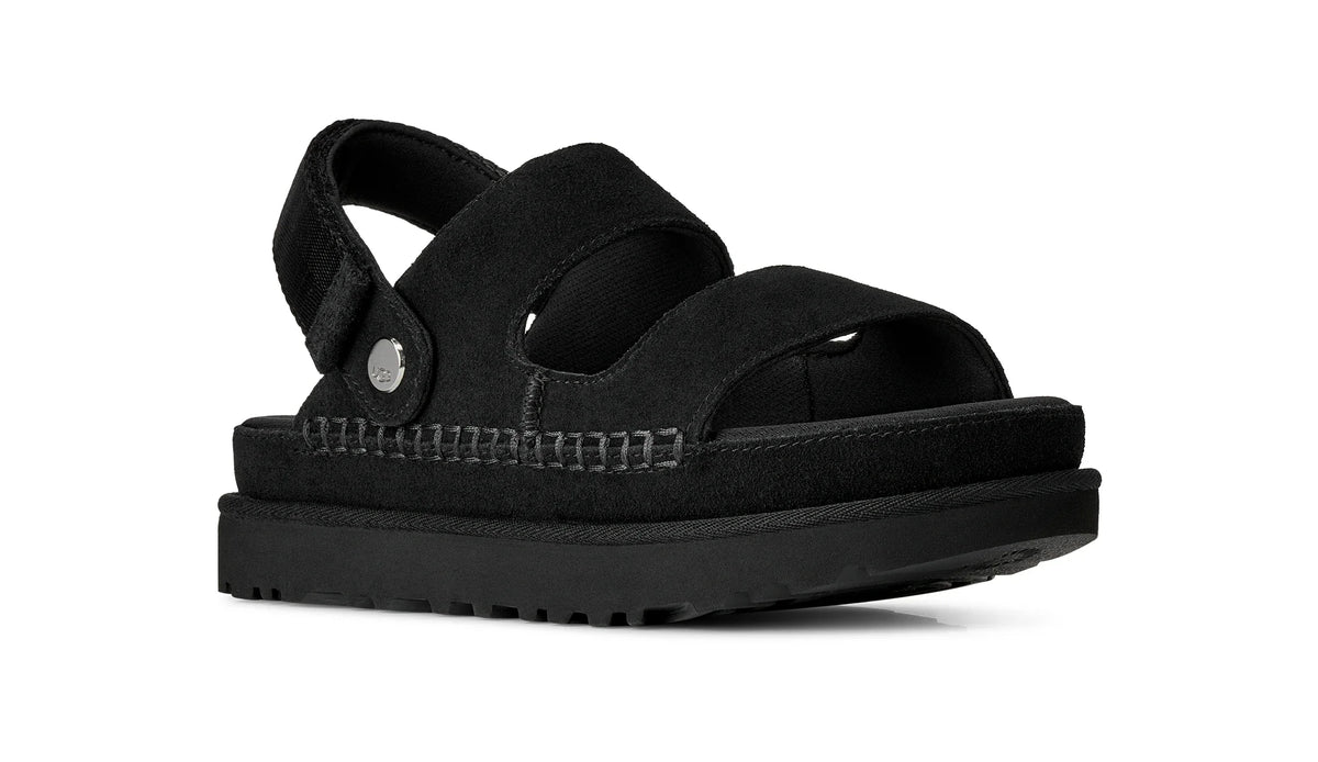UGG W Goldenstar Glide Black: noir sandales pour femme