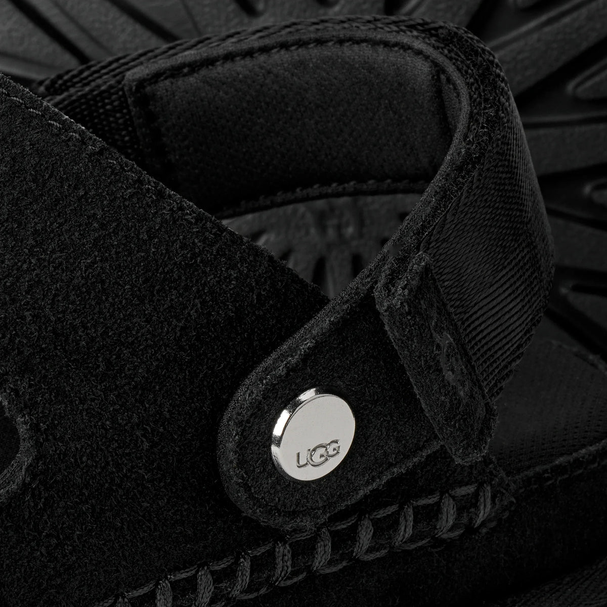 UGG W Goldenstar Glide Black: noir sandales pour femme