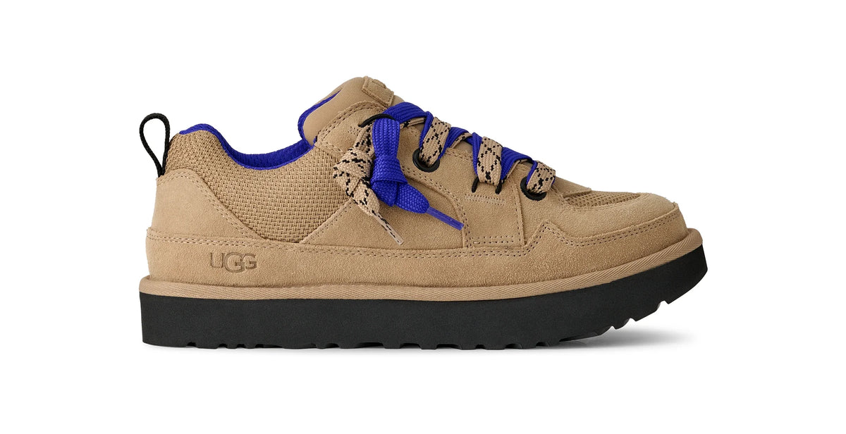 UGG M LO Lowmel SAND / Regal BLUE: brun sko til mænd