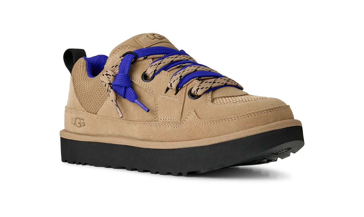 UGG M LO Lowmel SAND / Regal BLUE: brun sko til mænd