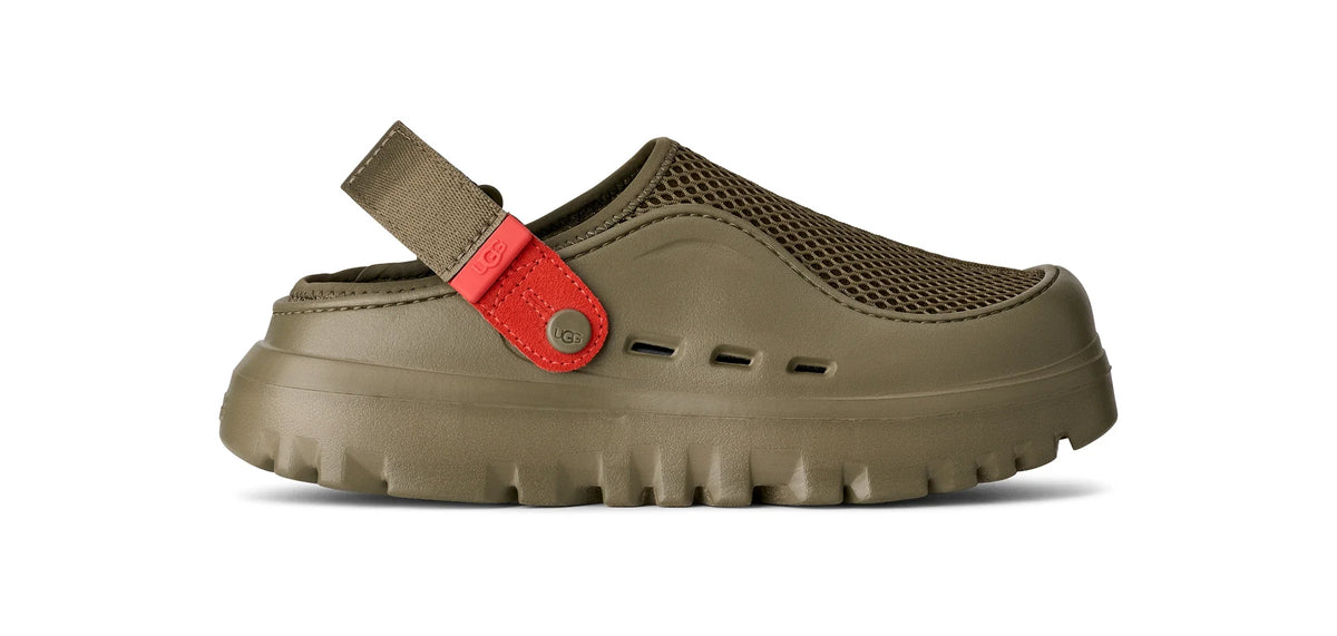 UGG M Peakmod Breathe Burnt Olive / RED Pepper: grøn sko til mænd