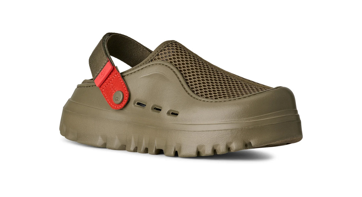 UGG M Peakmod Breathe Burnt Olive / RED Pepper: grøn sko til mænd