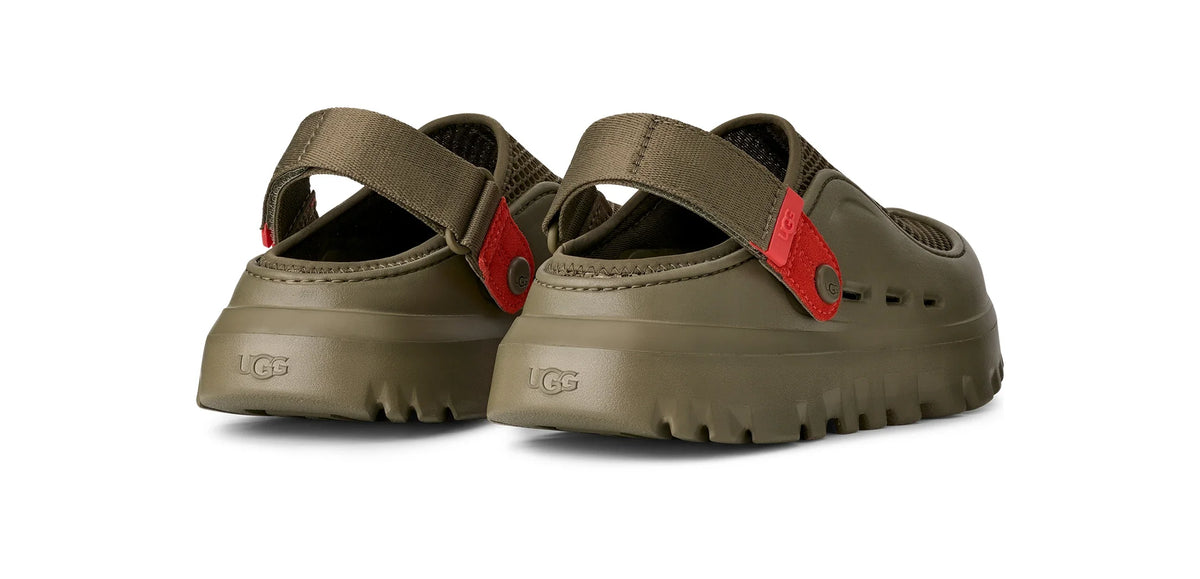 UGG M Peakmod Breathe Burnt Olive / RED Pepper: grøn sko til mænd