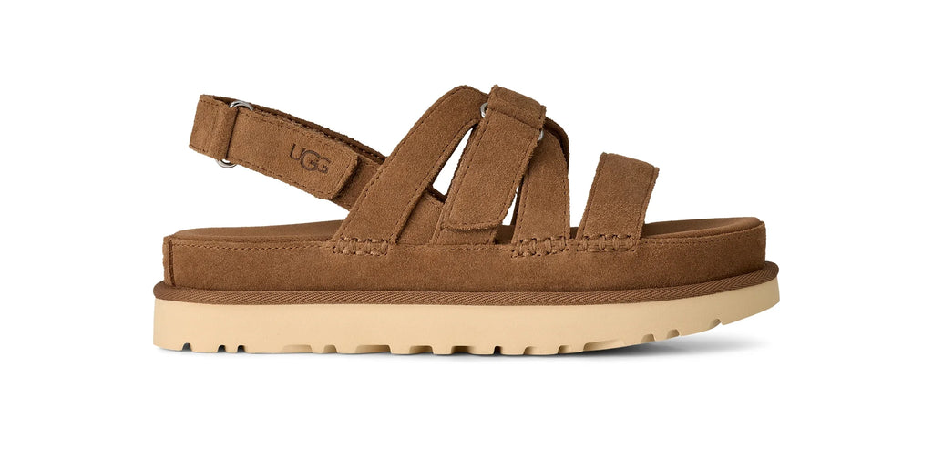 UGG W Goldenstar Gleam Chestnut: بني صنادل للنساء