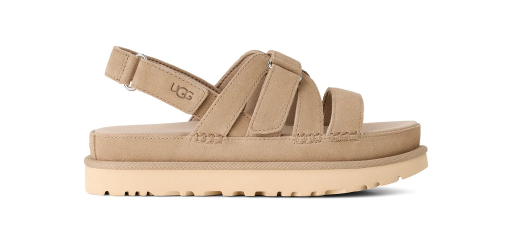 UGG W Goldenstar Gleam Mustard SEED: beige sandales pour femme