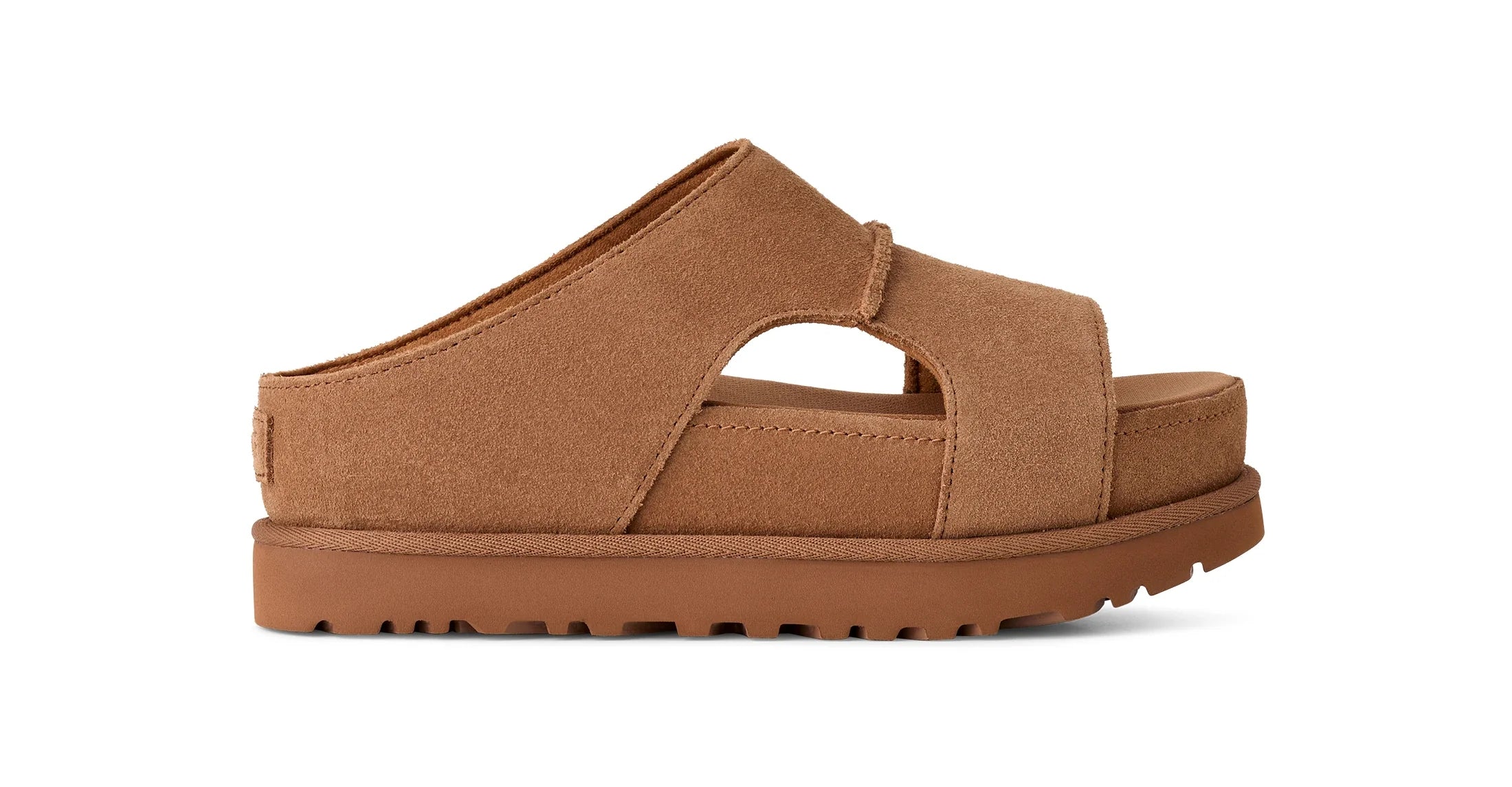UGG W Goldenstar HI Cutout Slide Chestnut: brun sandaler til kvinder