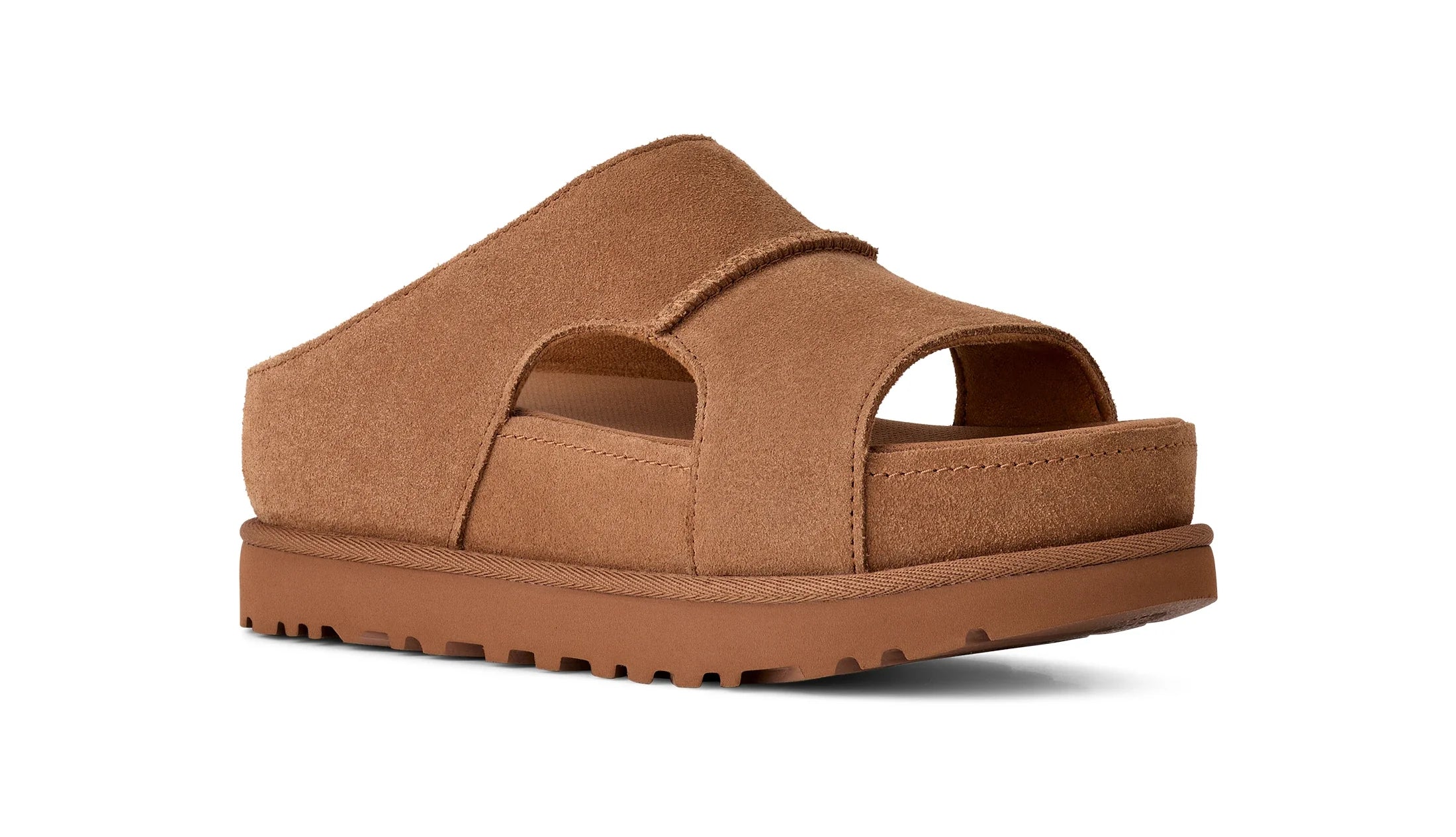 UGG W Goldenstar HI Cutout Slide Chestnut: bruin sandalen voor dames