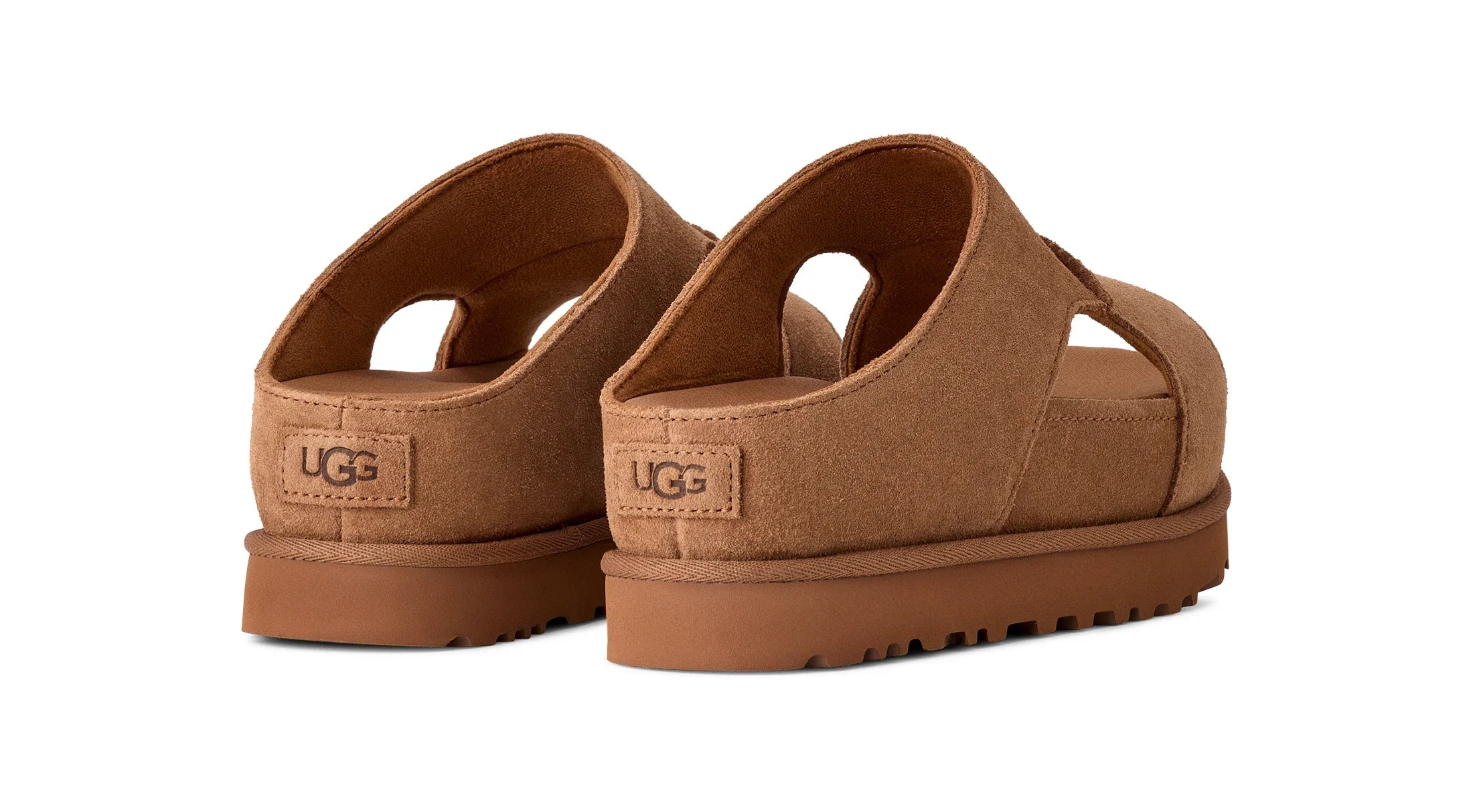 UGG W Goldenstar HI Cutout Slide Chestnut: brun sandaler til kvinder