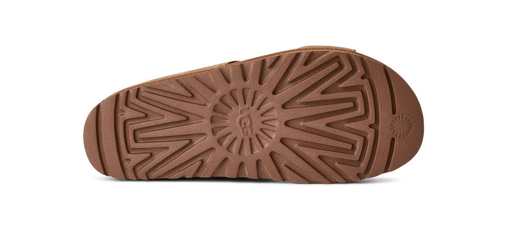 UGG W Goldenstar HI Cutout Slide Chestnut: brun sandaler til kvinder