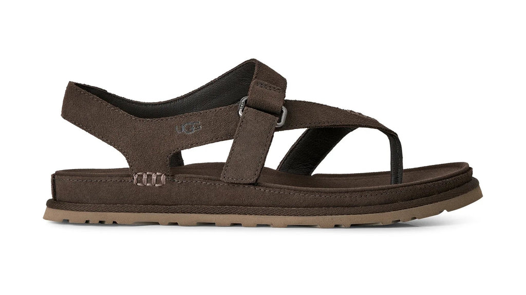 UGG W Goldengaze TOE POST Dense Smoke: grau Sandalen für Damen