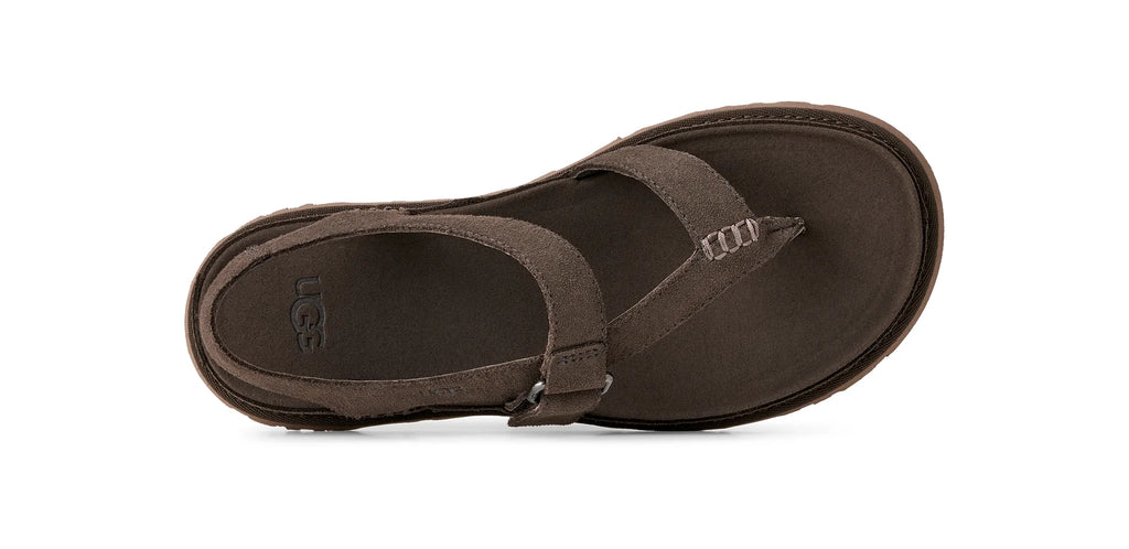 UGG W Goldengaze TOE POST Dense Smoke: grau Sandalen für Damen