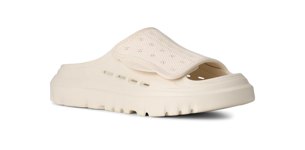 UGG M Peakmod Slide Jasmine: ホワイト サンダル メンズ