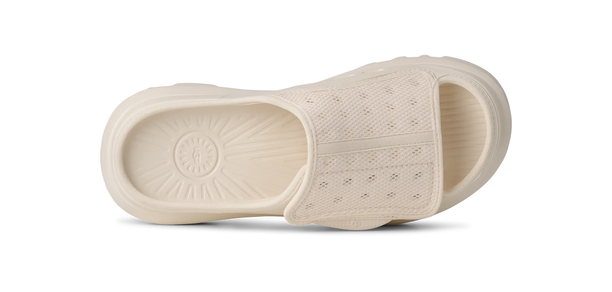 UGG M Peakmod Slide Jasmine: ホワイト サンダル メンズ