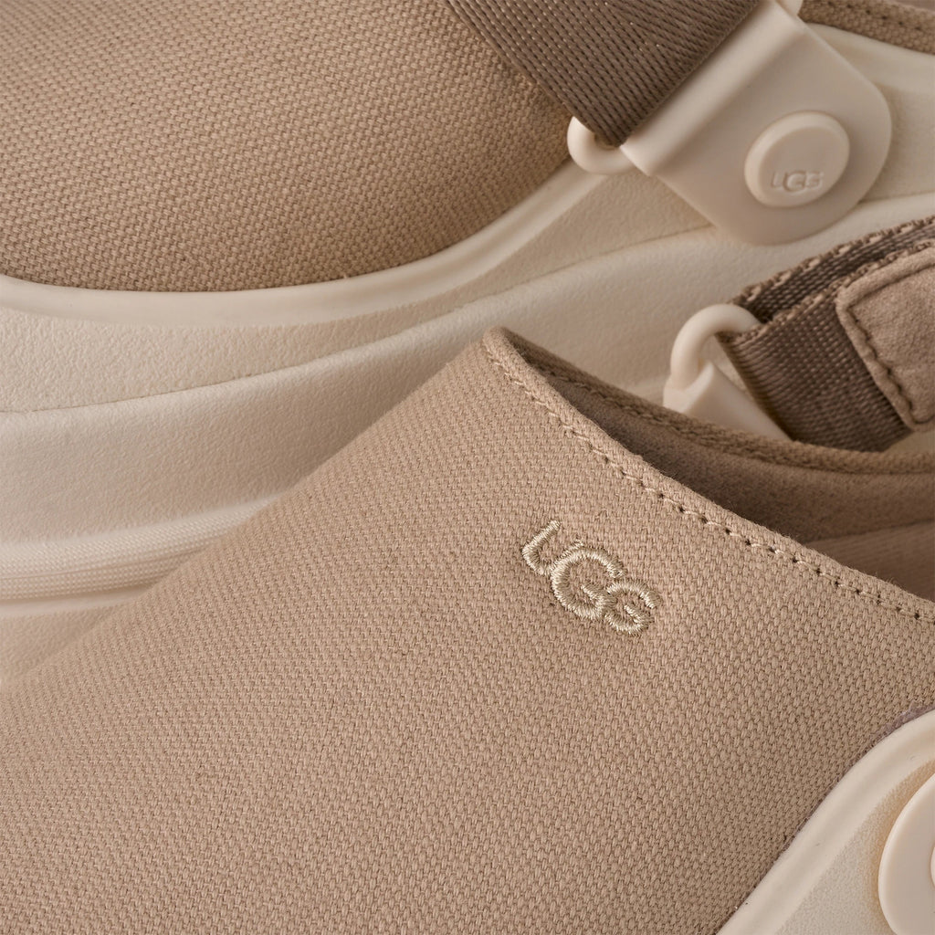 UGG W Goldenglow Canvas CLOG Mustard SEED: beige chaussures pour femme