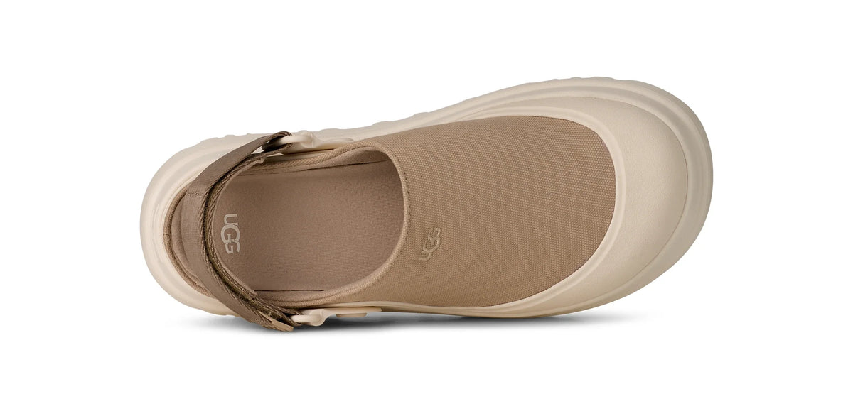 UGG W Goldenglow Canvas CLOG Mustard SEED: beige chaussures pour femme