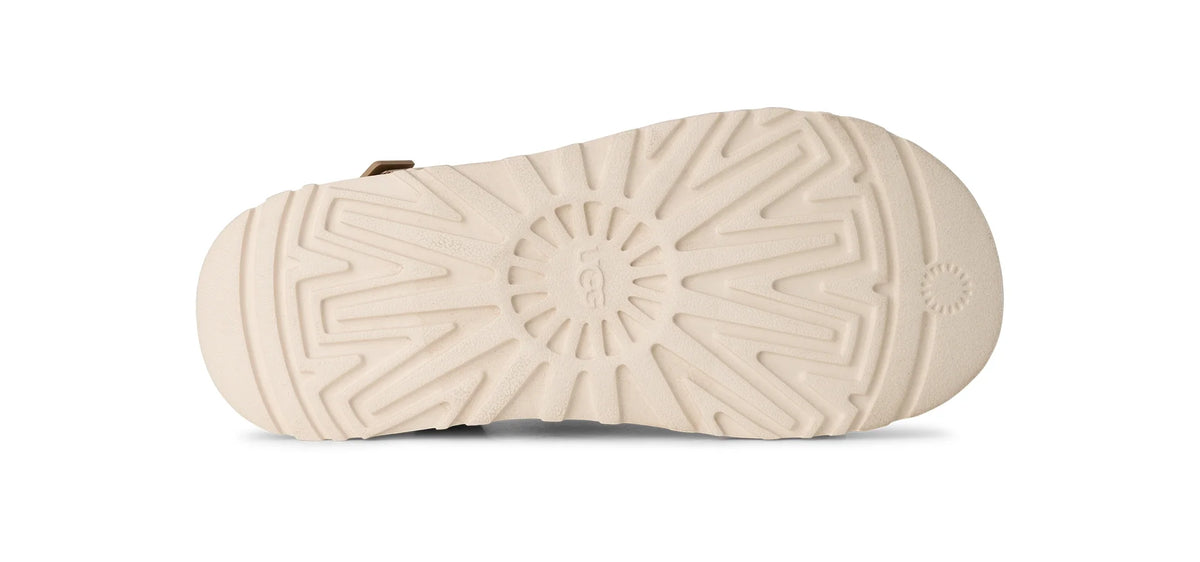 UGG W Goldenglow Canvas CLOG Mustard SEED: beige chaussures pour femme