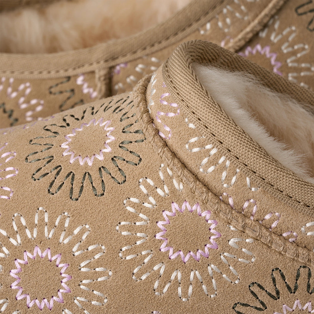 UGG W Classic Micro SUN Stitch Mustard SEED: beix botes per a dona