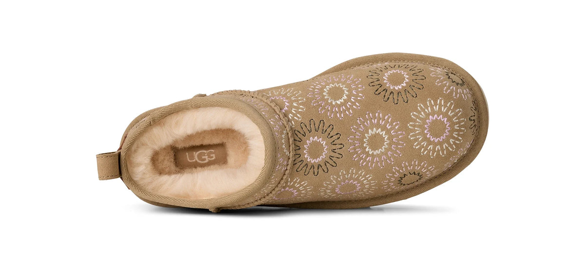 UGG W Classic Micro SUN Stitch Mustard SEED: beix botes per a dona