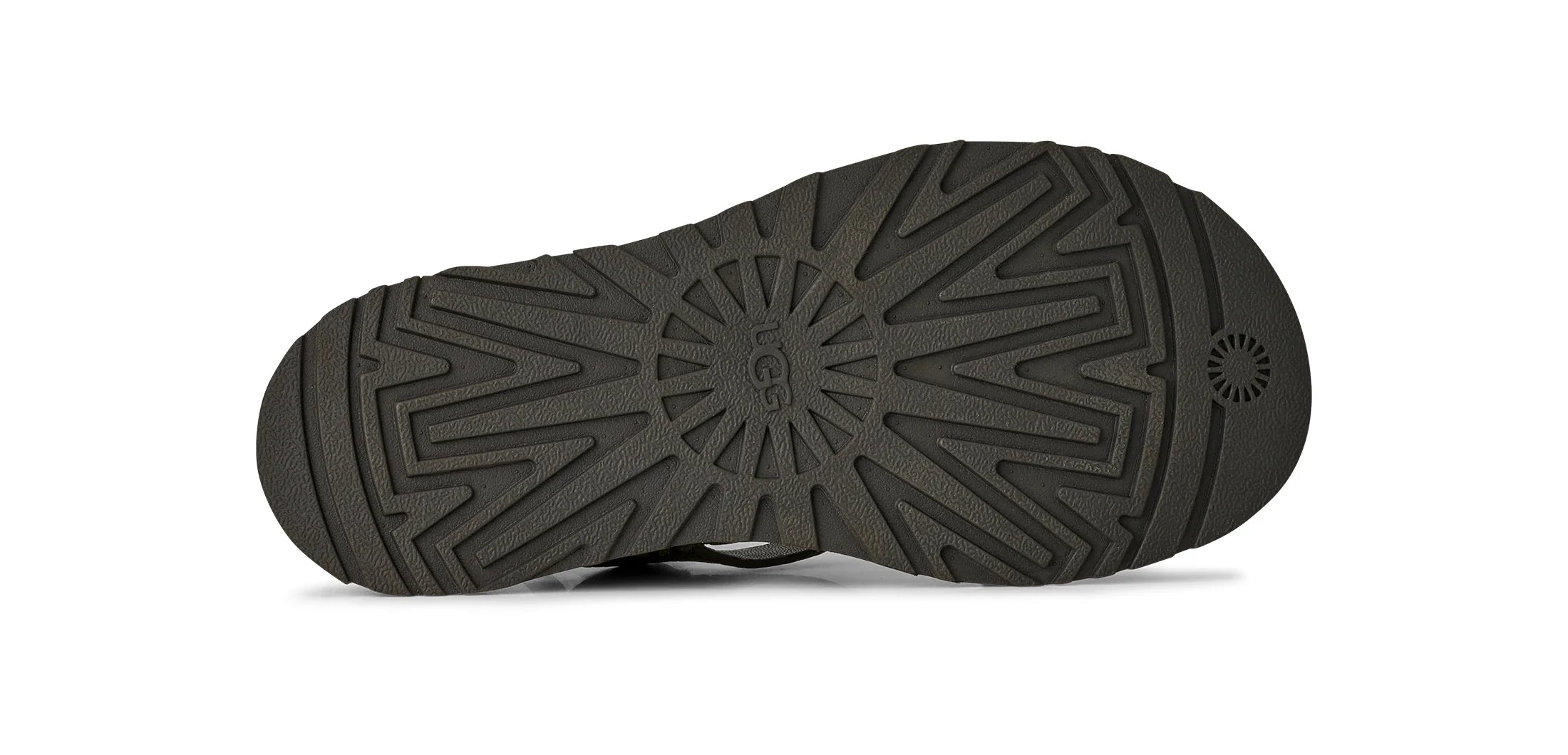 UGG W Goldengaze Embossed Ankle WRAP Dense Smoke: grå sandaler til kvinder