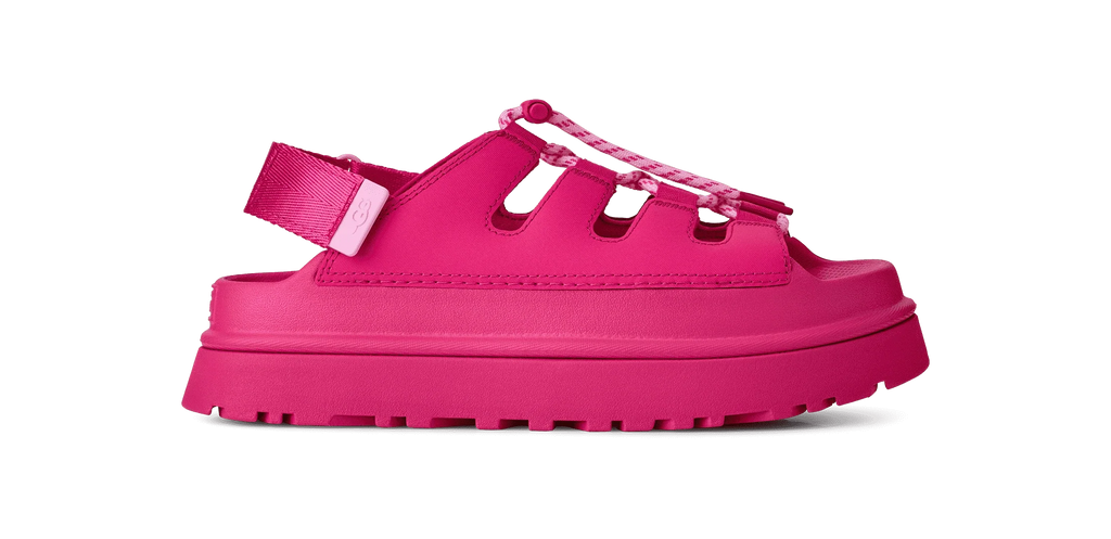 UGG W Goldenglow Toggle DEEP Coral: rose sandales pour femme