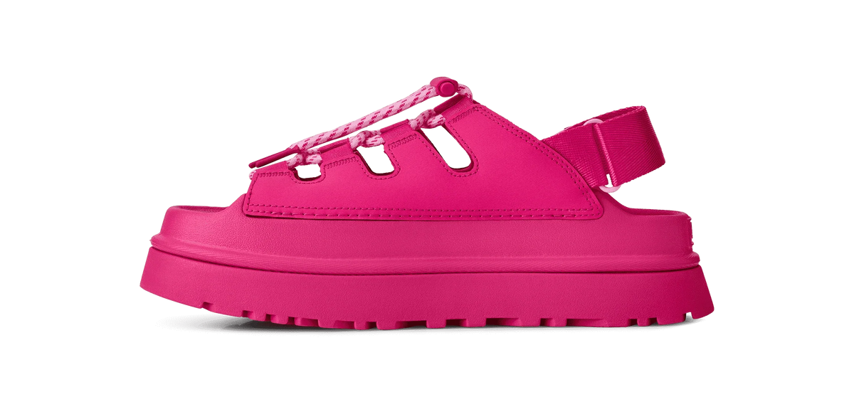 UGG W Goldenglow Toggle DEEP Coral: rose sandales pour femme