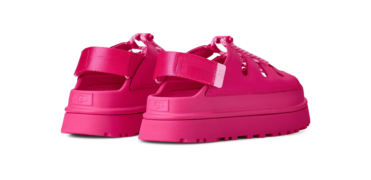 UGG W Goldenglow Toggle DEEP Coral: rose sandales pour femme