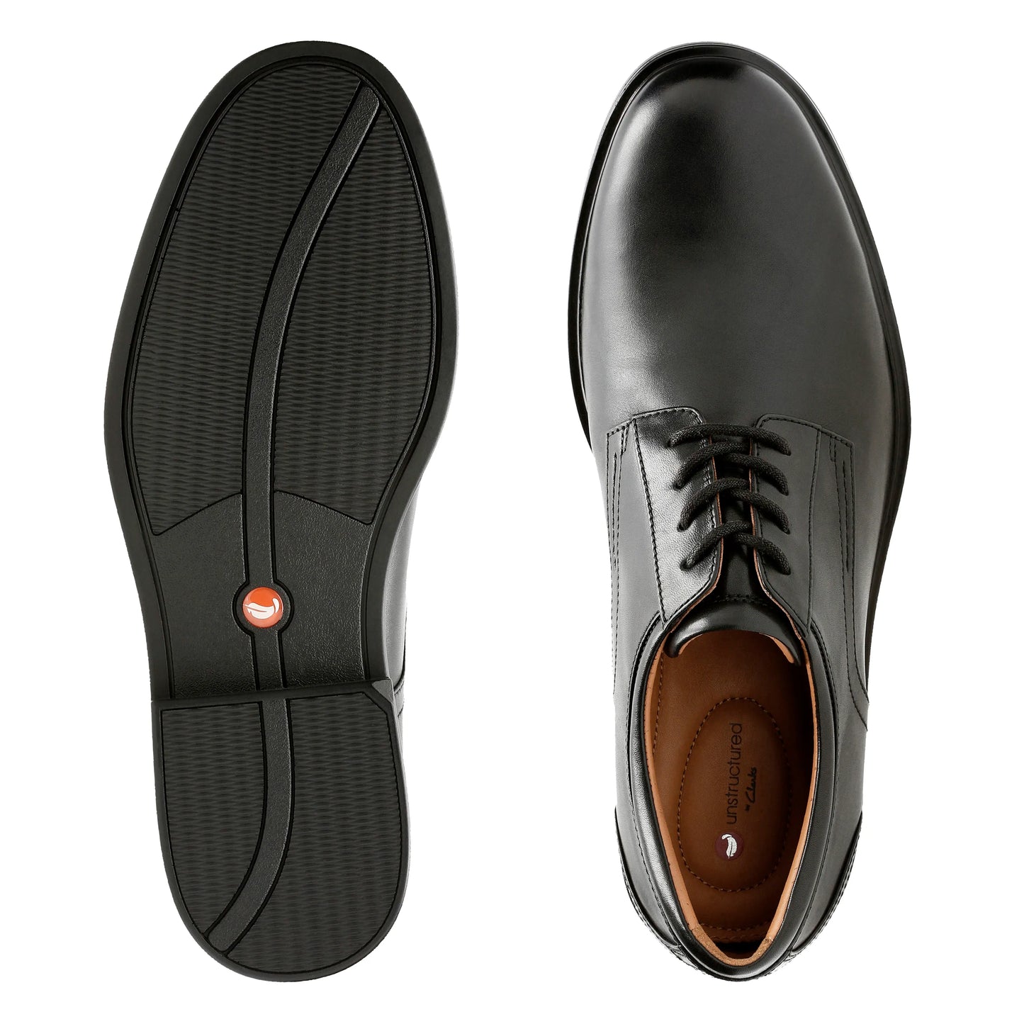 CLARKS | 男装鞋 | UN ALDRIC LACE BLACK LEATHER | 黑色的