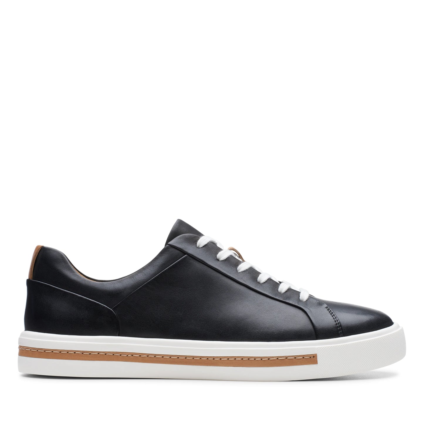 CLARKS | SNEAKERS MUJER | UN MAUI LACE BLACK LEATHER | NEGRO