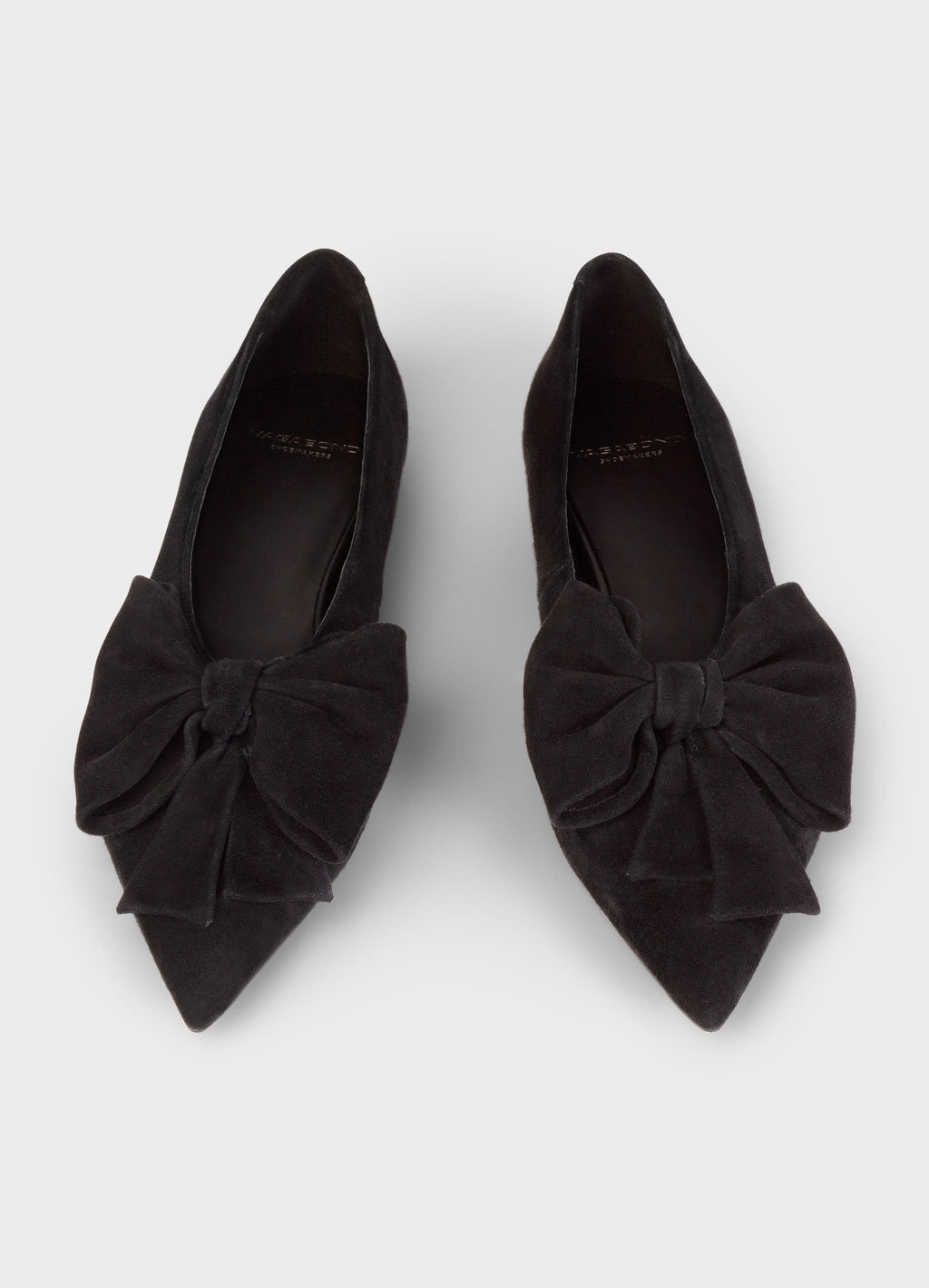 VAGABOND Hermine Nobuk Black: zwart ballerina’s voor dames