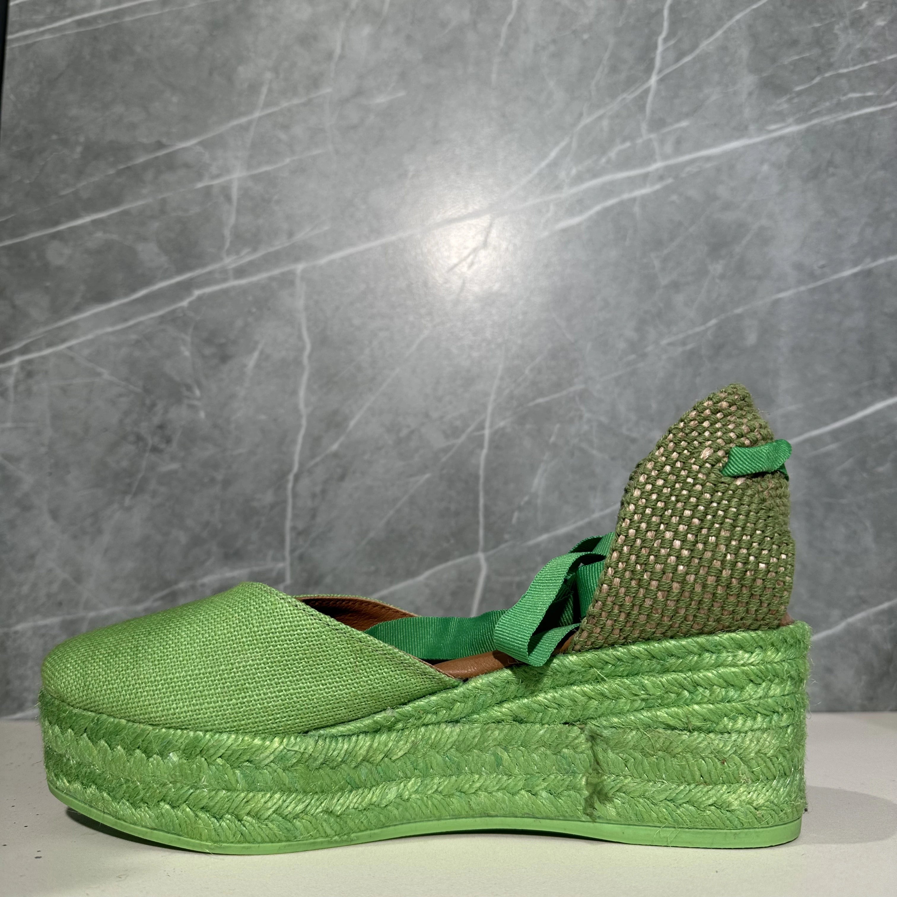 VIGUERA | Espadrillas da donna | Lino Pistacchio