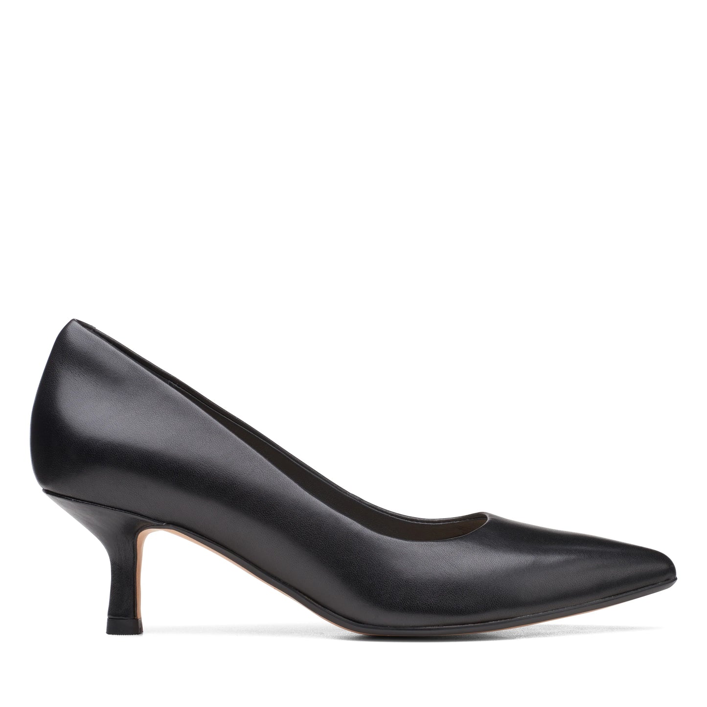 Zapatos De Tacón De La Marca Clarks Para Mujer Modelo Violet Rae Black Leather En Color Negro