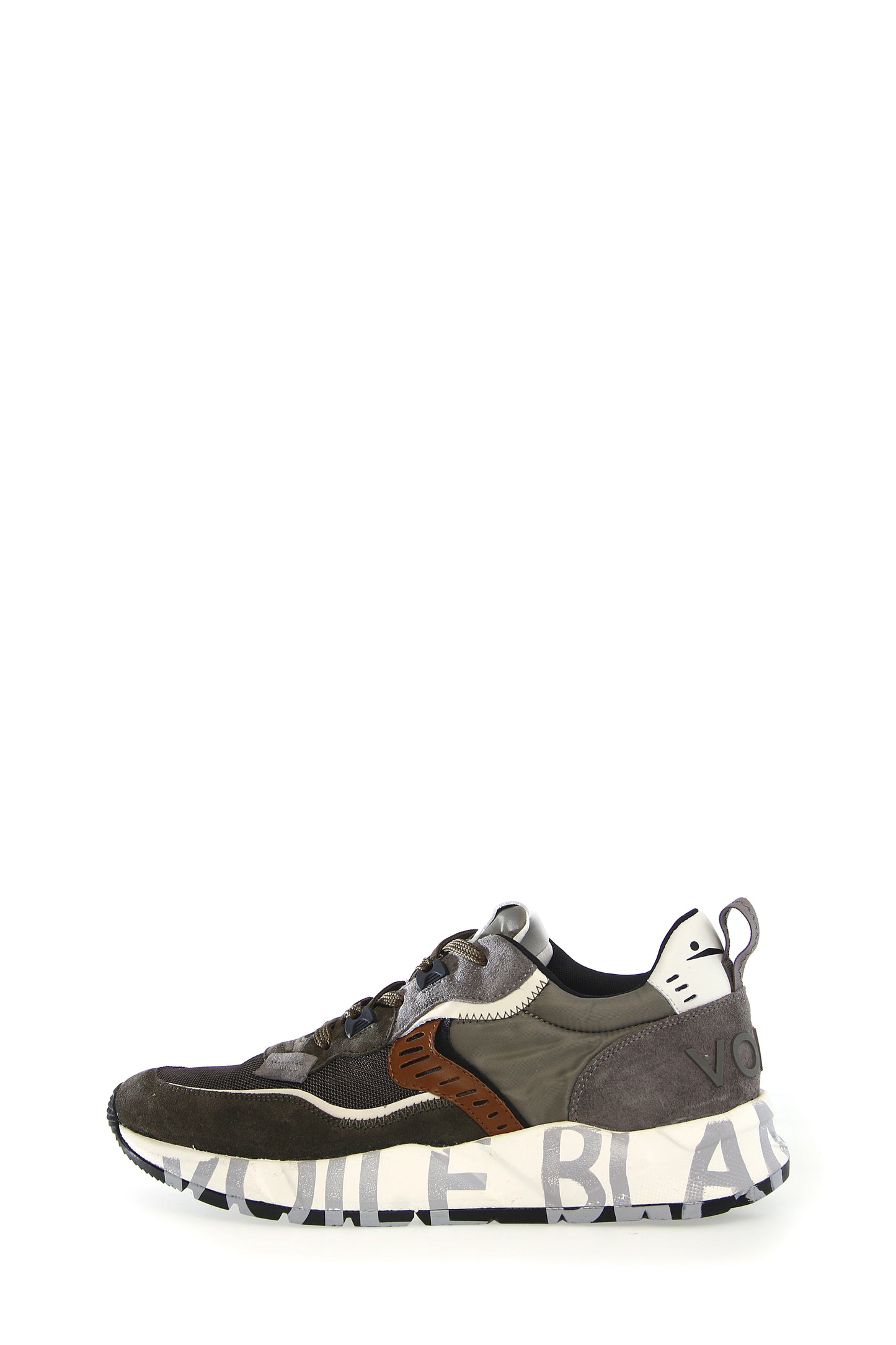 VOILE BLANCHE | SNEAKERS HOMBRE | CLUB01 SUEDE/FABRIC/NYLON ARMY GREEN GREY | VERDE