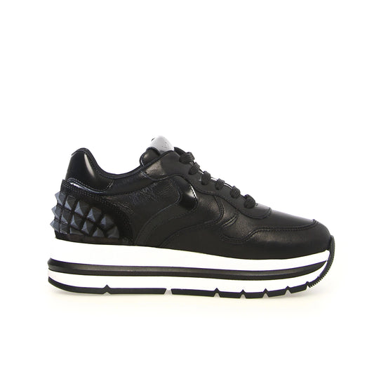 VOILE BLANCHE | WOMEN'S SNEAKERS | MARAN S NAPPA BLACK | BLACK