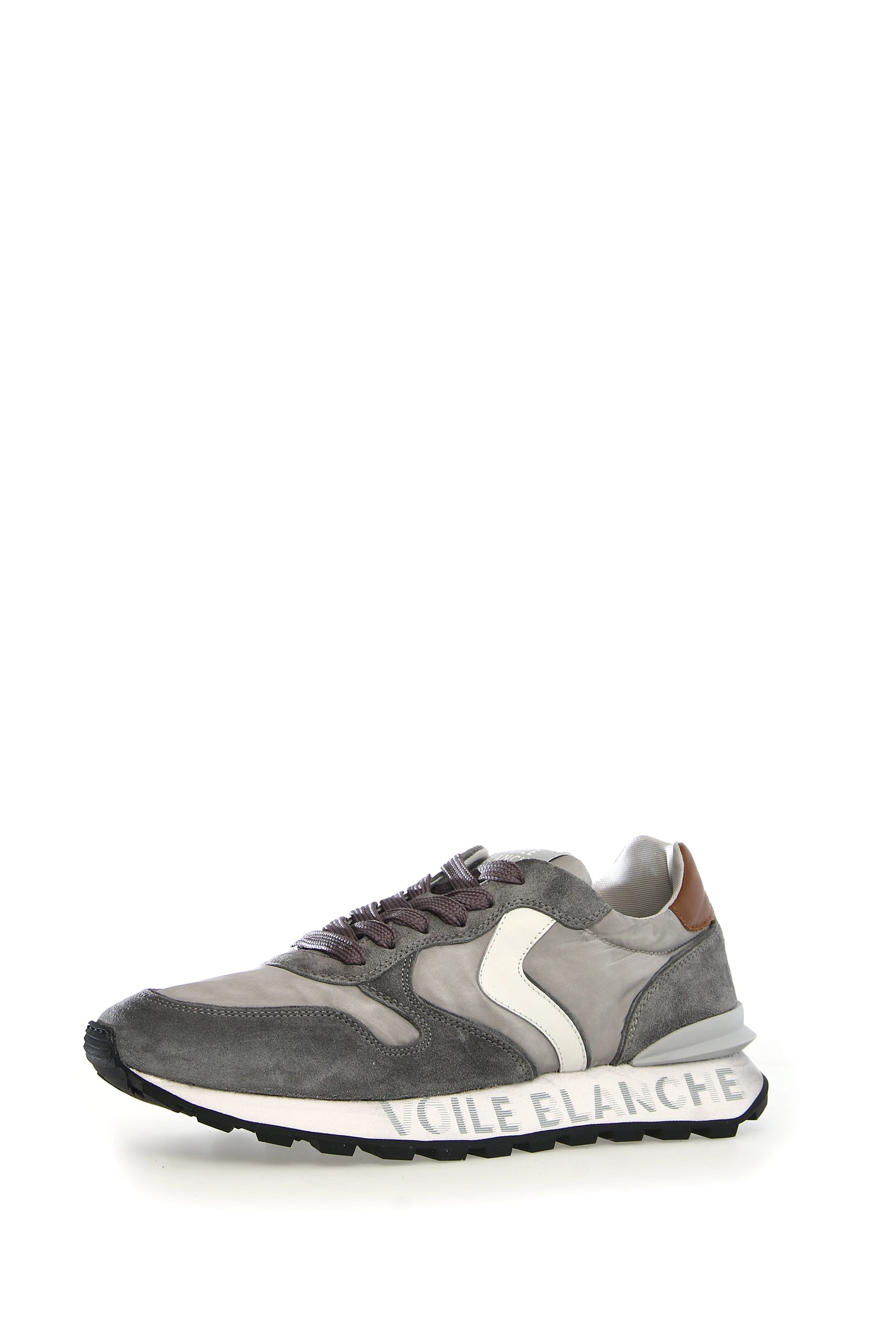 VOILE BLANCHE | MEN'S SNEAKERS | PARIS RACE MAN W SUEDE/NYLON LEAD COGNAC | GREY